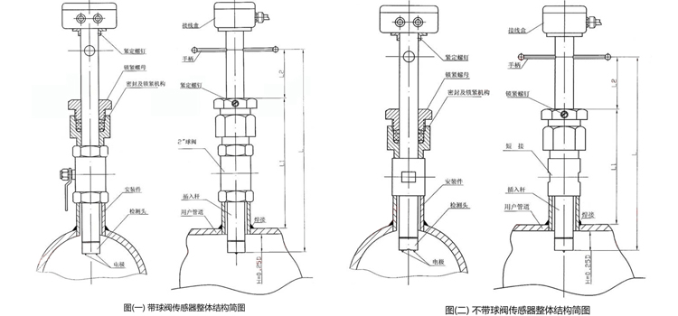 插入式管道流量計(jì)結(jié)構(gòu)圖